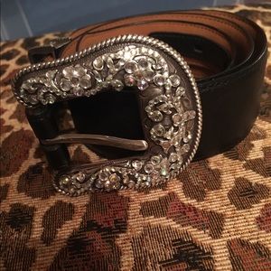 ARIAT BLACK BLING WESTERN BELT